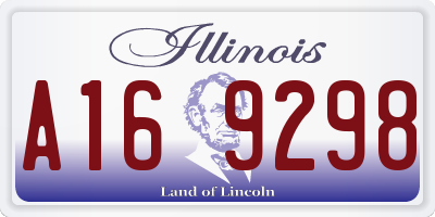IL license plate A169298
