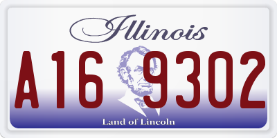 IL license plate A169302