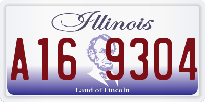 IL license plate A169304