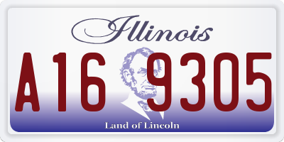 IL license plate A169305