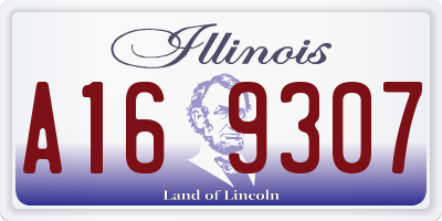 IL license plate A169307