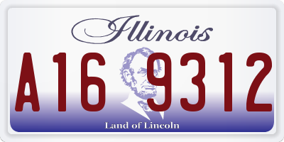 IL license plate A169312