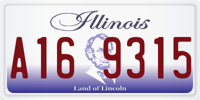 IL license plate A169315