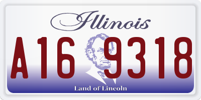 IL license plate A169318