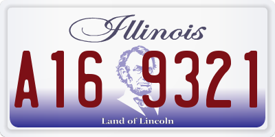 IL license plate A169321
