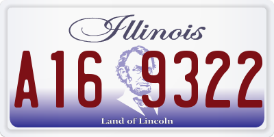 IL license plate A169322