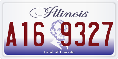 IL license plate A169327
