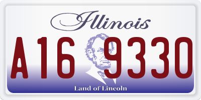 IL license plate A169330