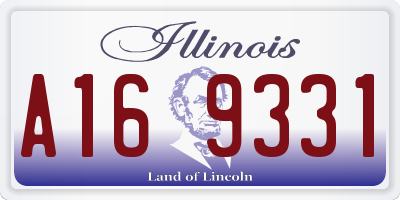 IL license plate A169331