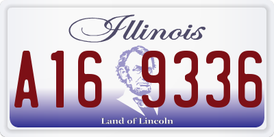 IL license plate A169336