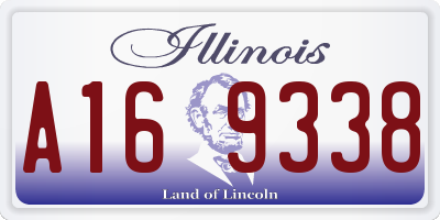 IL license plate A169338