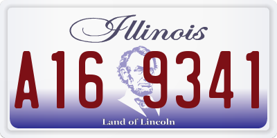 IL license plate A169341
