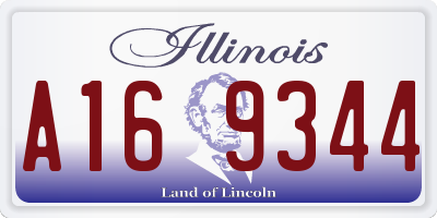 IL license plate A169344