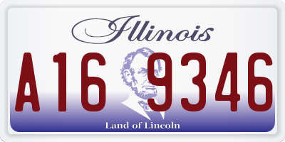 IL license plate A169346
