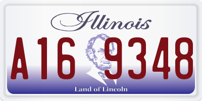 IL license plate A169348
