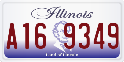 IL license plate A169349