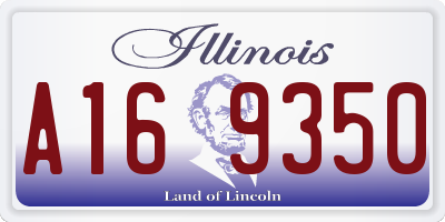 IL license plate A169350