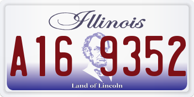 IL license plate A169352