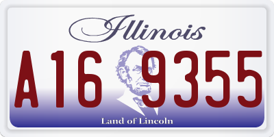 IL license plate A169355