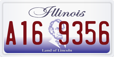 IL license plate A169356