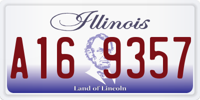 IL license plate A169357