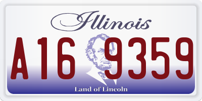 IL license plate A169359