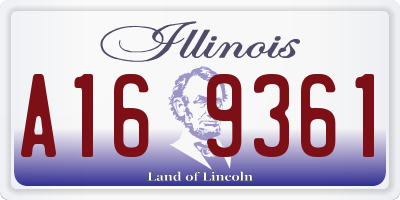 IL license plate A169361