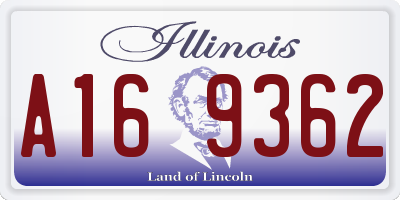 IL license plate A169362