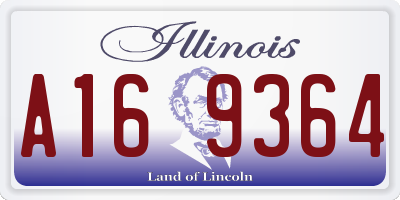 IL license plate A169364