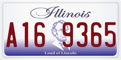 IL license plate A169365