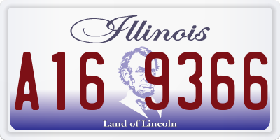 IL license plate A169366
