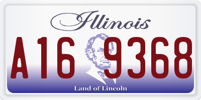 IL license plate A169368