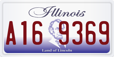 IL license plate A169369