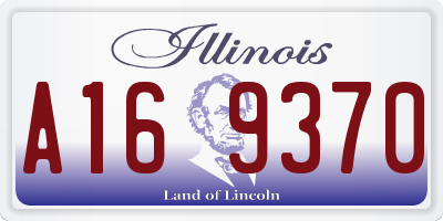 IL license plate A169370