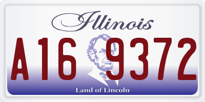 IL license plate A169372