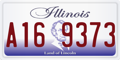 IL license plate A169373