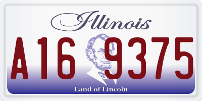 IL license plate A169375