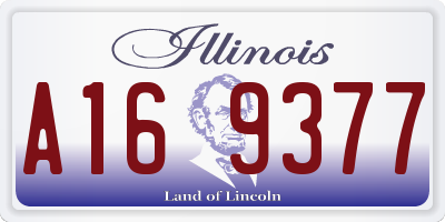 IL license plate A169377