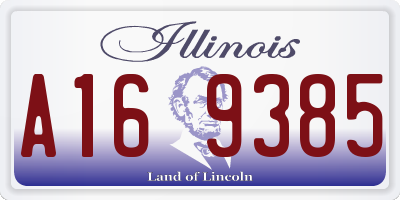 IL license plate A169385