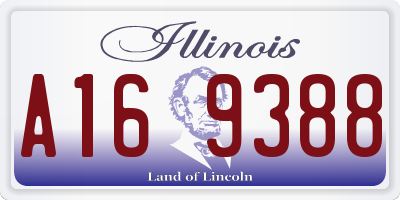 IL license plate A169388