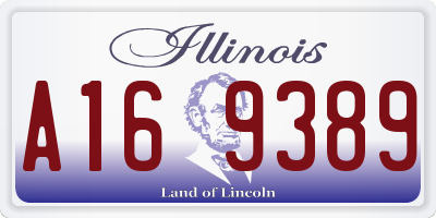 IL license plate A169389