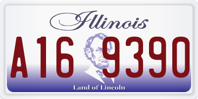 IL license plate A169390