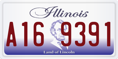 IL license plate A169391