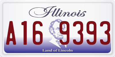IL license plate A169393