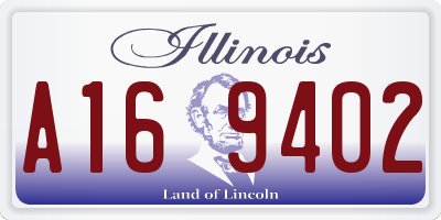 IL license plate A169402