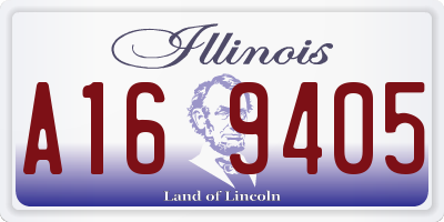 IL license plate A169405