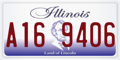 IL license plate A169406