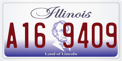IL license plate A169409