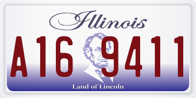 IL license plate A169411
