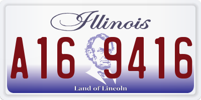 IL license plate A169416